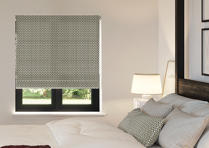 Tiles, Black - Roman Blind - Image 3
